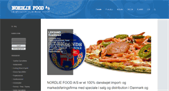 Desktop Screenshot of nordliefood.dk
